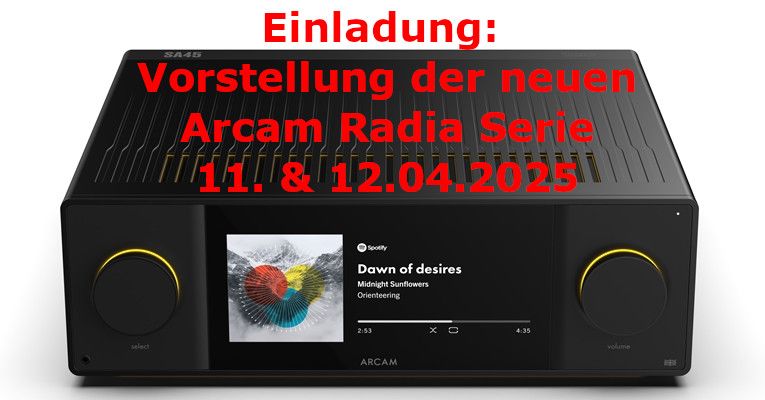 Hochwertige Arcam Radia-HiFi-Komponenten